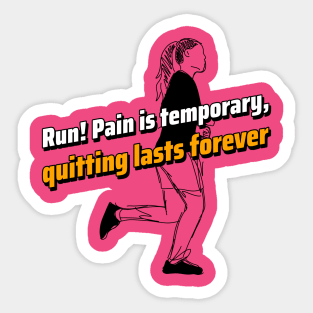 Running woman Sticker